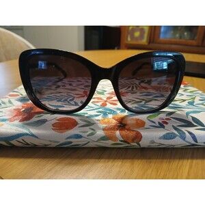 M America Women’s Sydney Sunglasses Cat Eye Black 54-20-140 NEW NWT